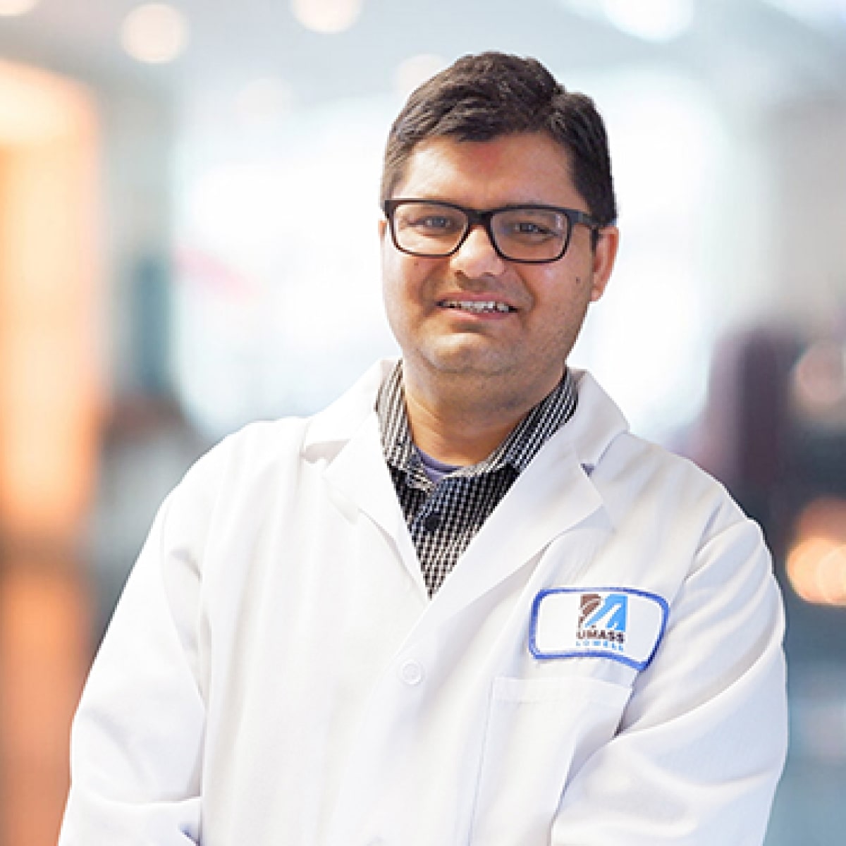 A portrait of Gel4med employee Bishnu Joshi