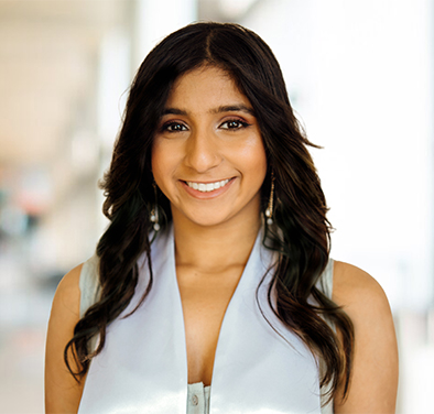 A portrait of Gel4med employee Khushi Parikh.