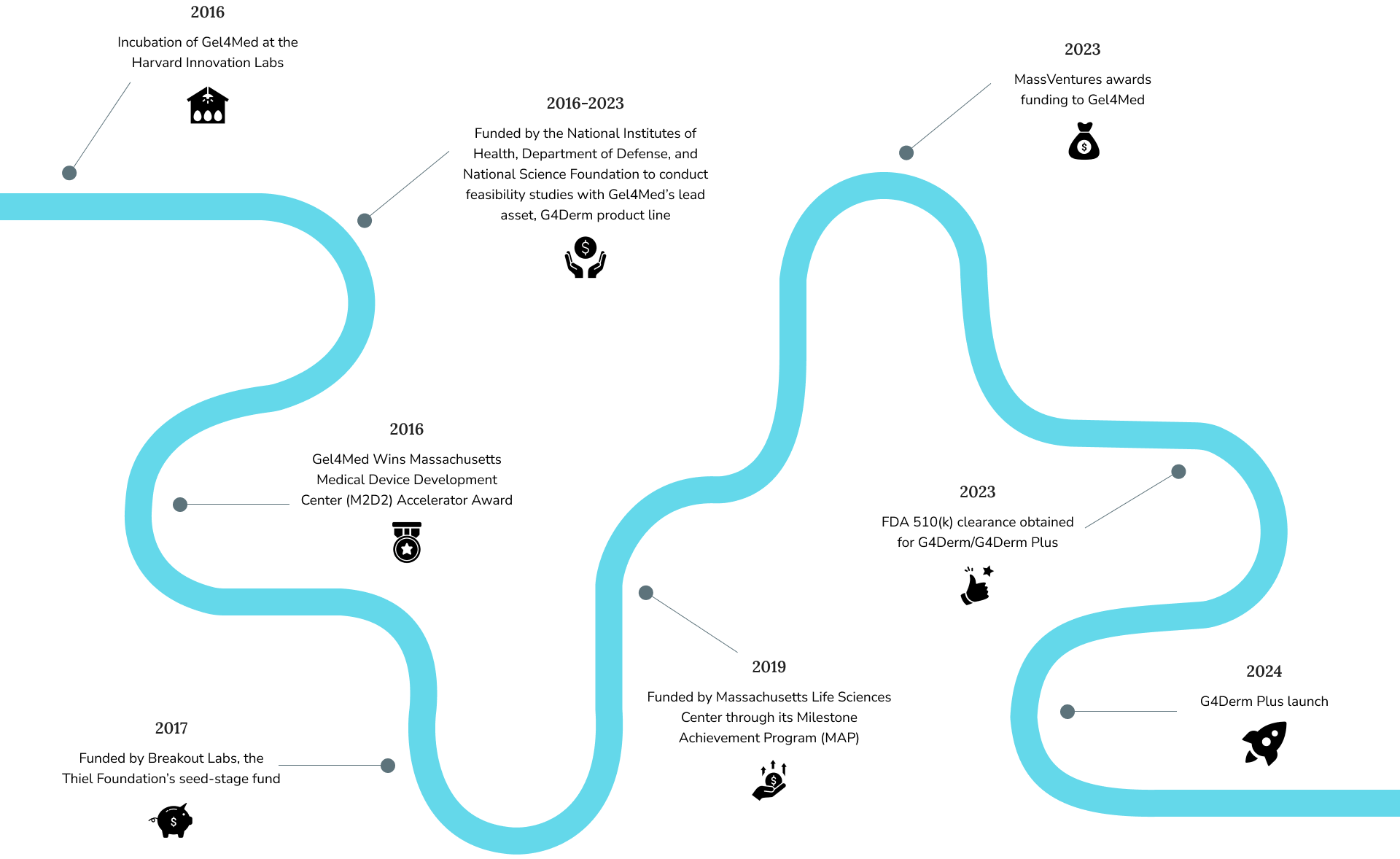 Gel4med's journey map.